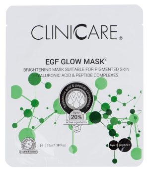 CLINICCARE EGF Glow anti-pigmentation mask with 0.5% HA, 35gr.