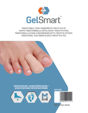 GelSmart Traditionele Teen-/Vingermuts Tricot Small, 3 st.