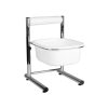 Lavabo pour les pieds, chromé, réglable en hauteur – Image 2