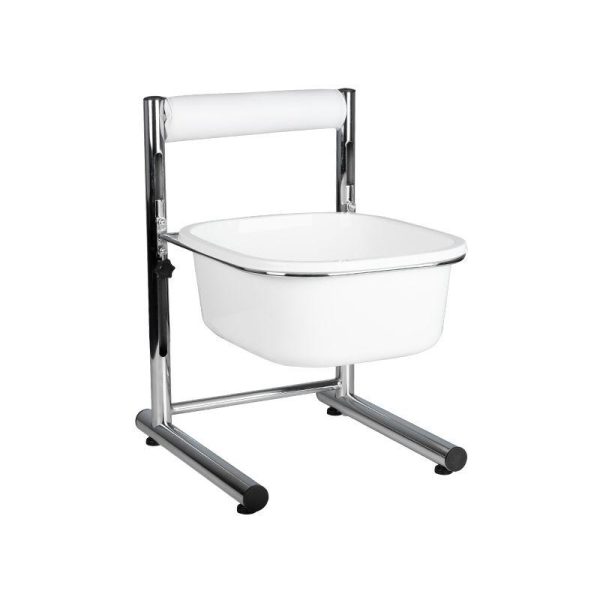 Lavabo pour les pieds, chromé, réglable en hauteur