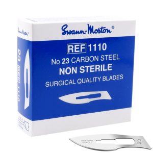 6x Swann Morton scalpelmesjes blauw, nr. 23