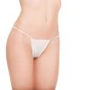 Slips tanga jetables blanc pour femmes, 100 pièces – Image 3