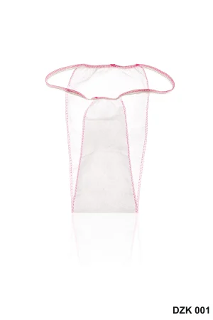 Wegwerp tangaslips wit voor dames, 100 stuks