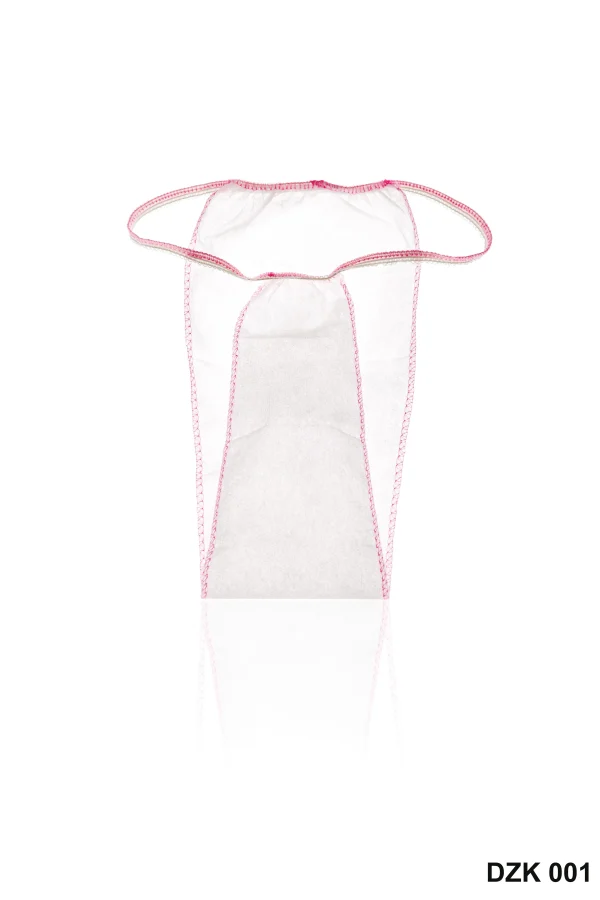 Slips tanga jetables blanc pour femmes, 100 pièces