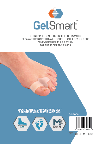 GelSmart Teenspreider Dubbele Lus L/XL (grootste tenen) 3 st.