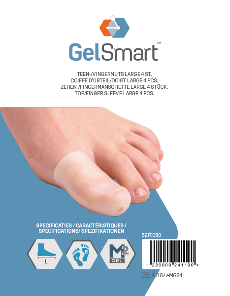 GelSmart Coiffe d'Orteil/Doigt avec Trou de Ventilation - Small, 4pc – Image 4