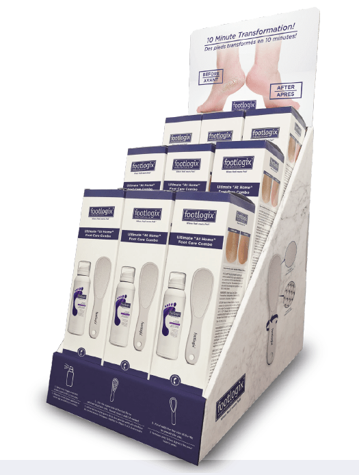 Footlogix Promo Q1: At Home Callus Softener, 100ml & File + 7 + 2 GRATUIT + FREE DISPLAY – Image 2