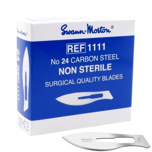 6x Swann Morton scalpelmesjes blauw, nr. 24
