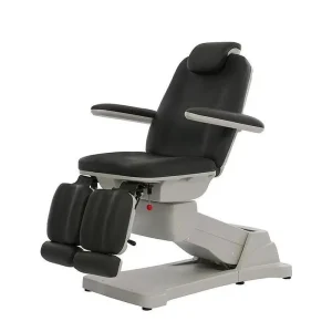 Pedicurestoel Streamline met 3 motoren en 2 gasveren, grijze bekleding