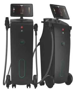 ICE+ XT ontharingslaser, 2 laserhandstukken 1000 en 1600 Watt Quad Wave met luxe (LED scherm) handstuk + Camera