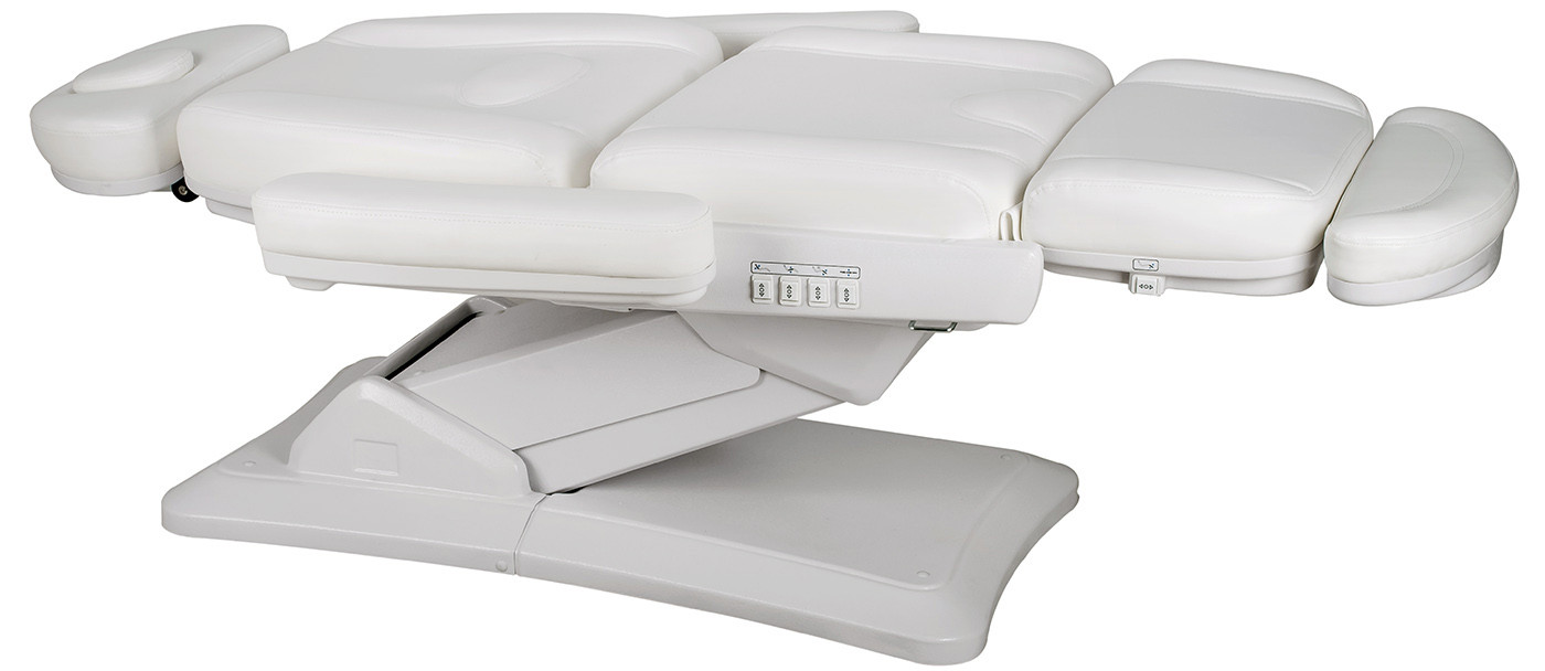 Royal Beauty behandelstoel met 4 motoren, verwarming (inclusief afstandsbediening) en reset