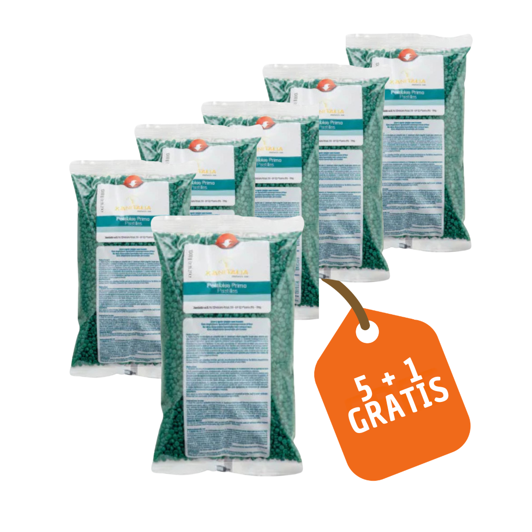 Depiluxe filmharsparels groen (chlorphyl), 1kg - 5+1 gratis