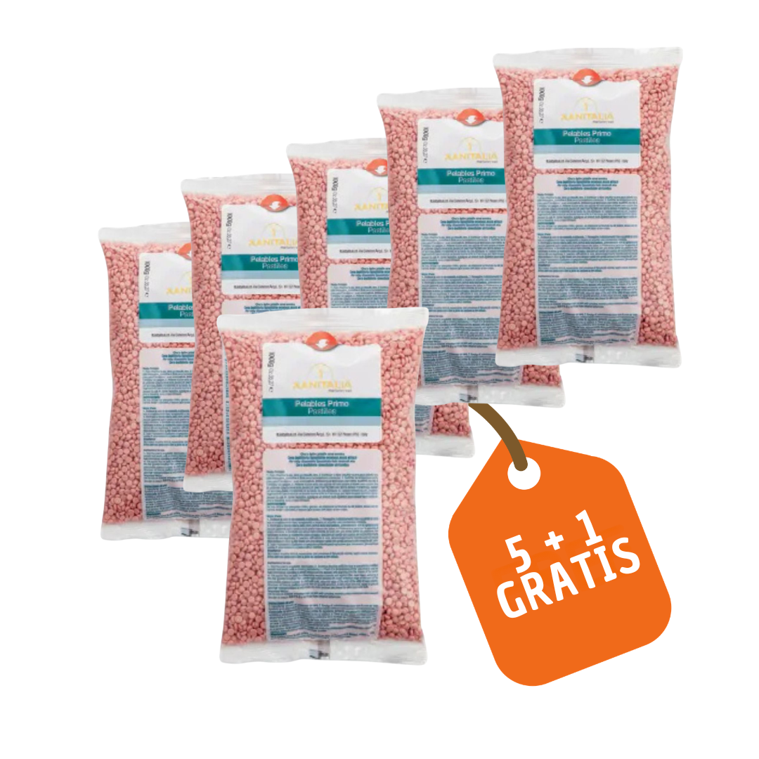 Depiluxe filmharsparels roze (titanium), 1kg, 5+1 gratis