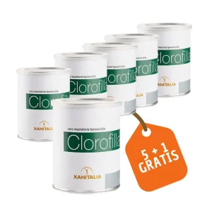 Depiluxe striphars in blik groen (chlorophyl), 800ml , 5+1 gratis