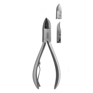 Nageltang hol met enkele veer, 14cm