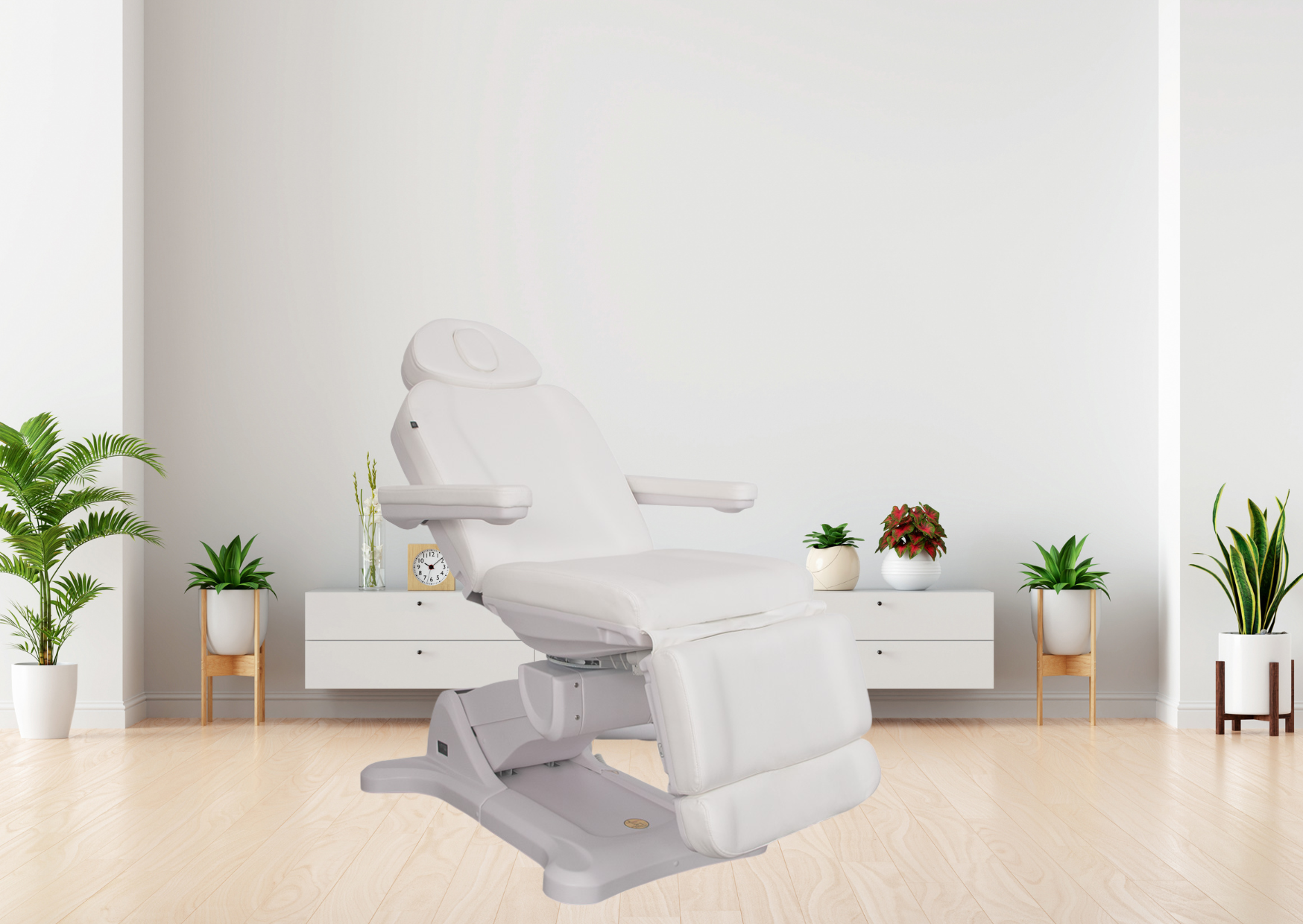 Behandelstoel Empire Twist Beauty met 3 motoren en 1 gasveer, met reset functie