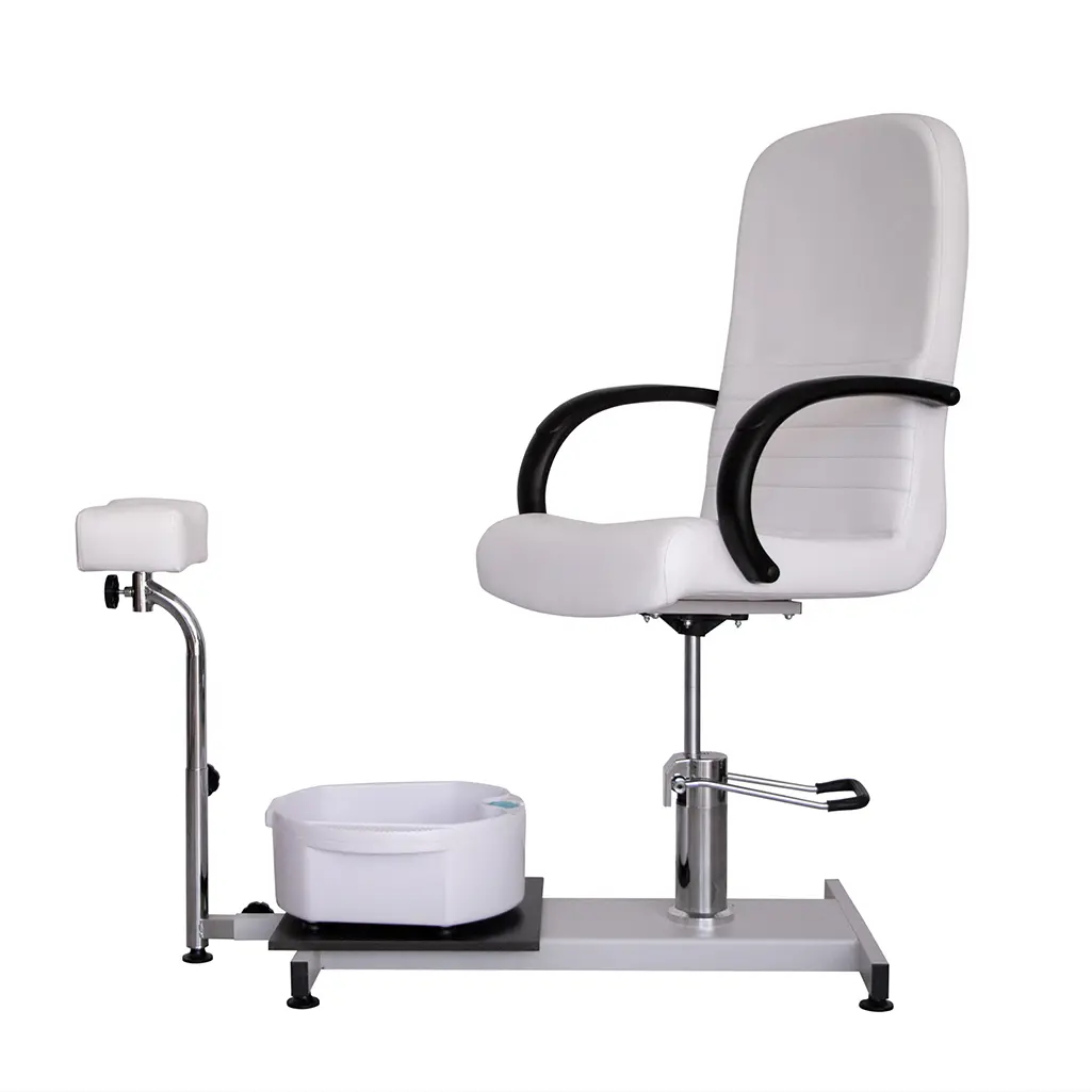 Pedicurestoel met voetbad en voetensteun