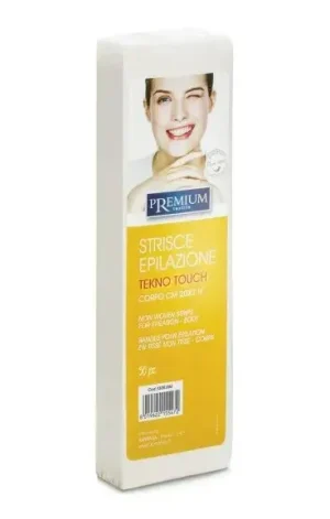 Harsstrips voor gelaat, 10x3cm, 50 st.